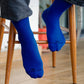 Dynamocks Solid Crew Royal Blue Socks for Men and Women.