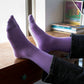 Dynamocks Solid Crew Lavender Socks for Men and Women.