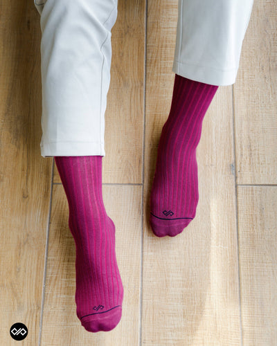 Wine Unisex Crew Length Socks