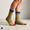 Dynamocks Stripes 10.0 Crew Length Socks for Men and Women.