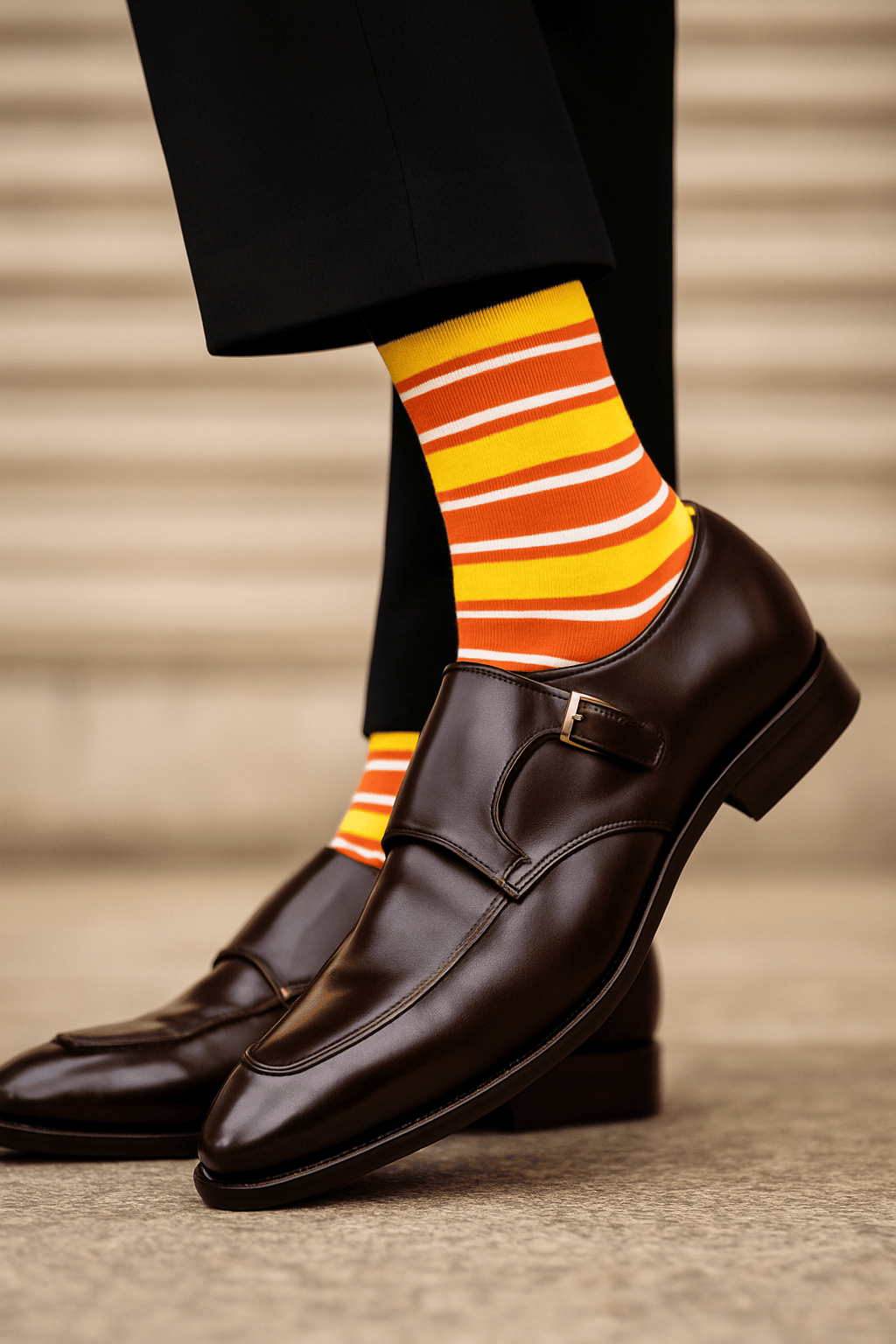 Dynamocks Stripes 14.0 Crew Length Socks for Men and Women.