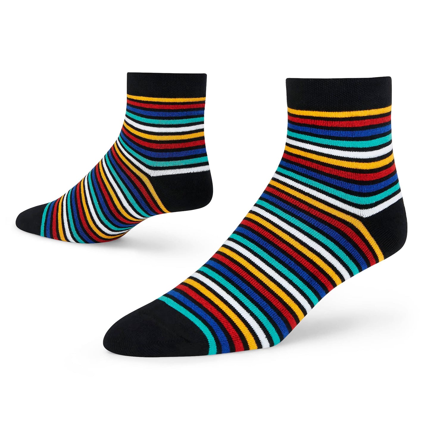 Dynamocks Stripes 9.0 Ankle length socks for men and women.