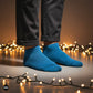 Teal Blue  Low Ankle Length Socks For Men And Women.