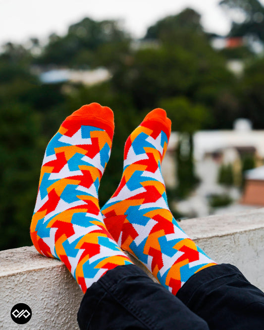 Dynamocks Tesla Crew Length Socks for Men and Women.