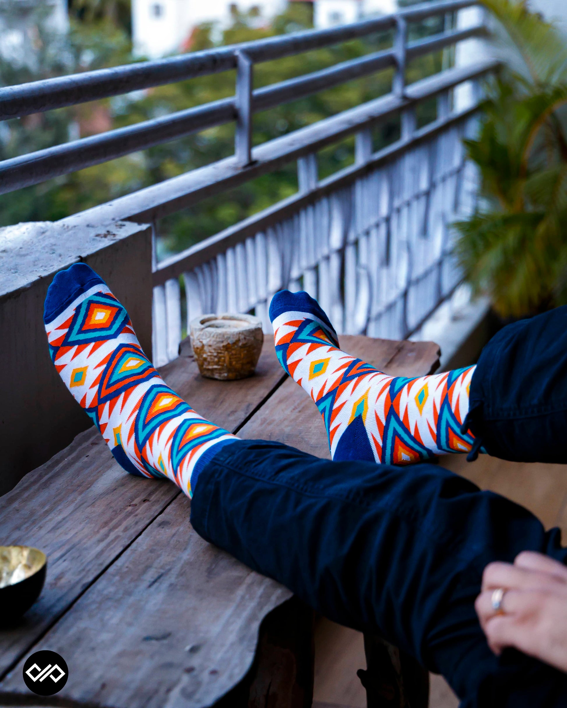 Dynamocks Unique White Crew Length Socks for Men and Women.