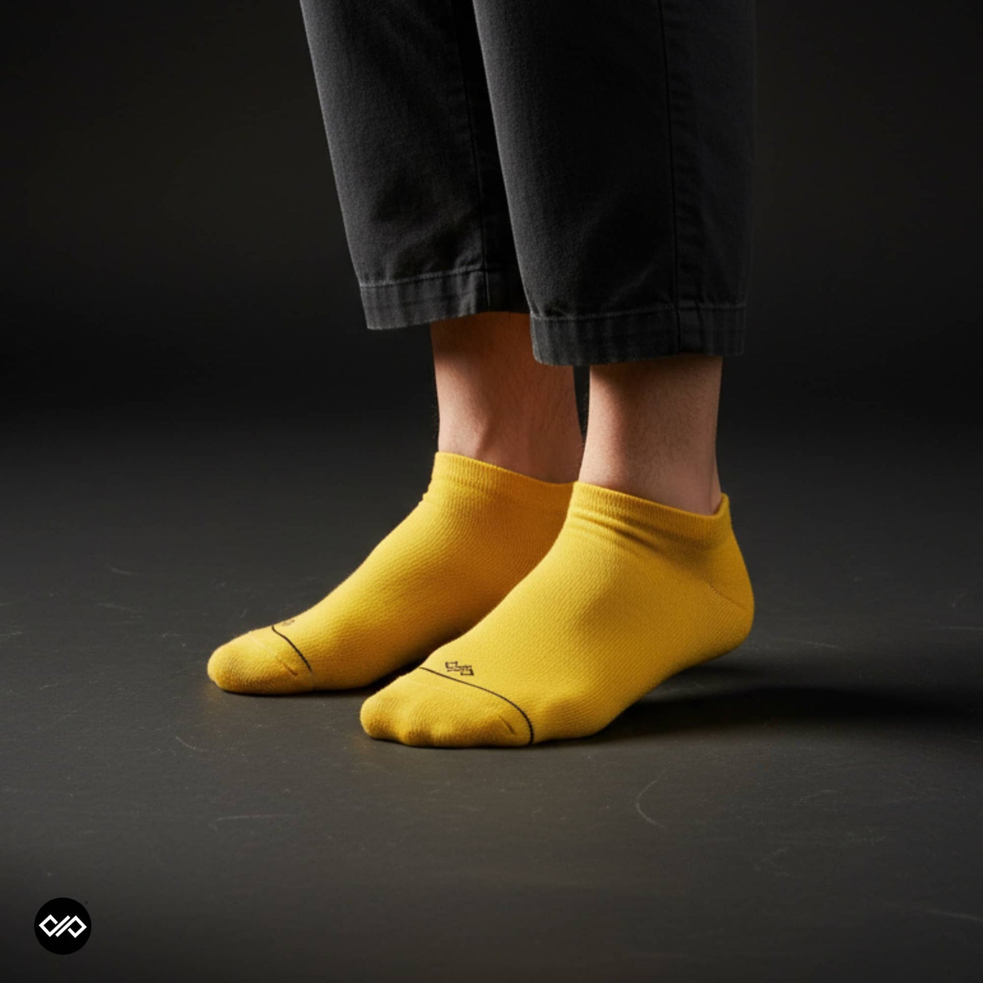 Yellow Low Ankle Length Socks for Men and Women.