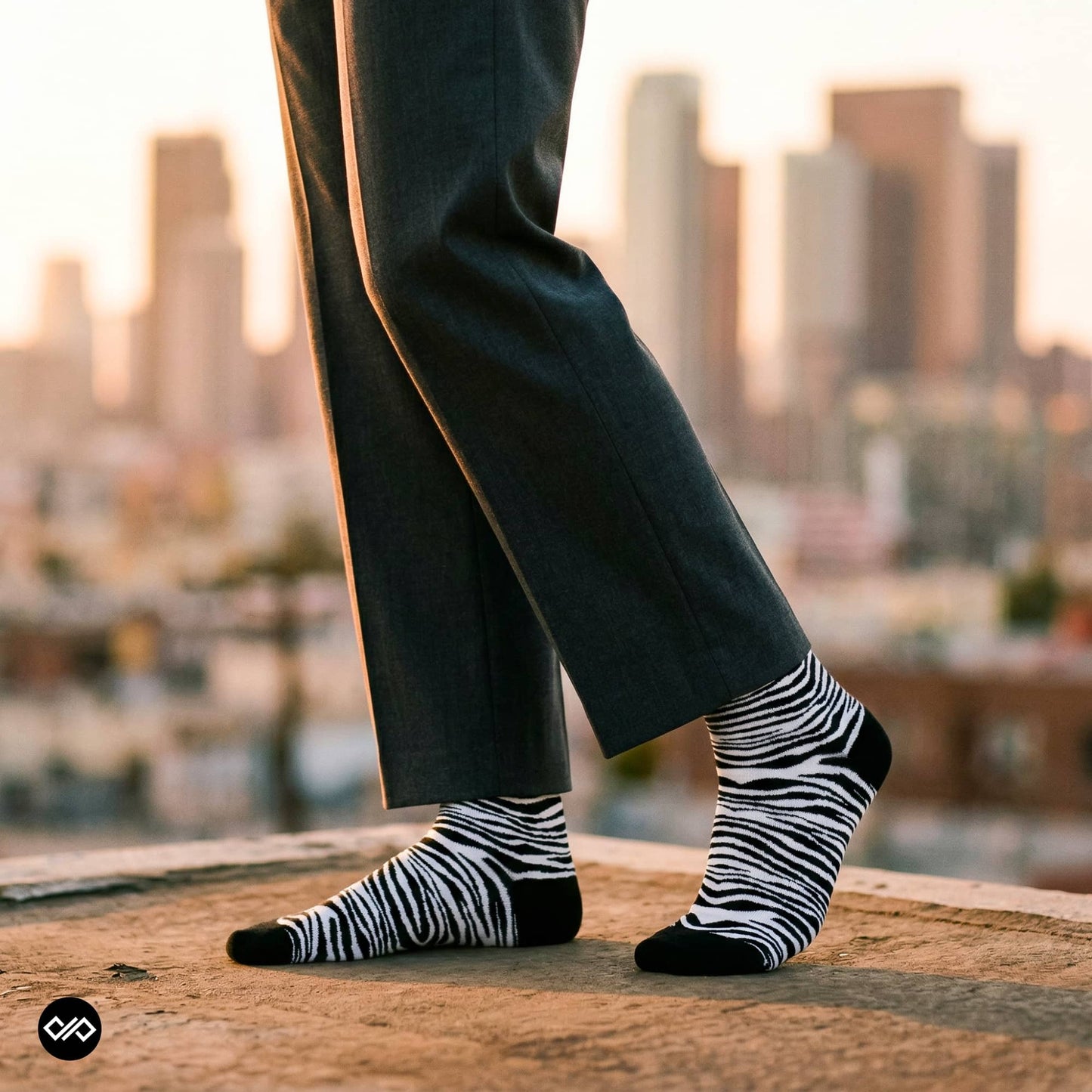 Dynamocks Zebra Ankle Length Socks for men and Women.