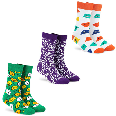 Unisex Crew Socks - Pack of 3 Pairs