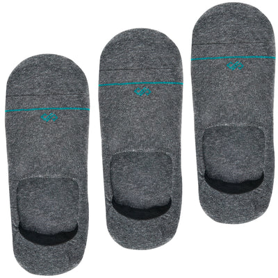 Dark Grey Unisex Invisibles - Pack of 3 Pairs