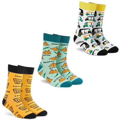 Unisex Crew Socks - Pack of 3 Pairs