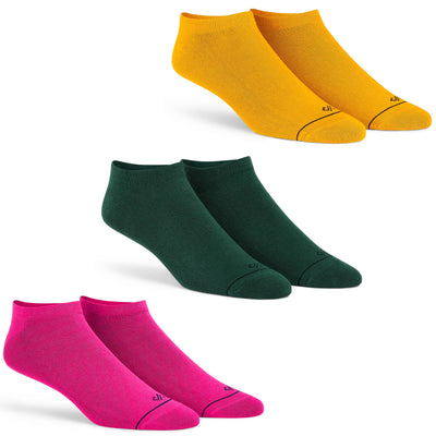 Vibrant Low Ankle Socks - Pop of Color with Premium Comfort