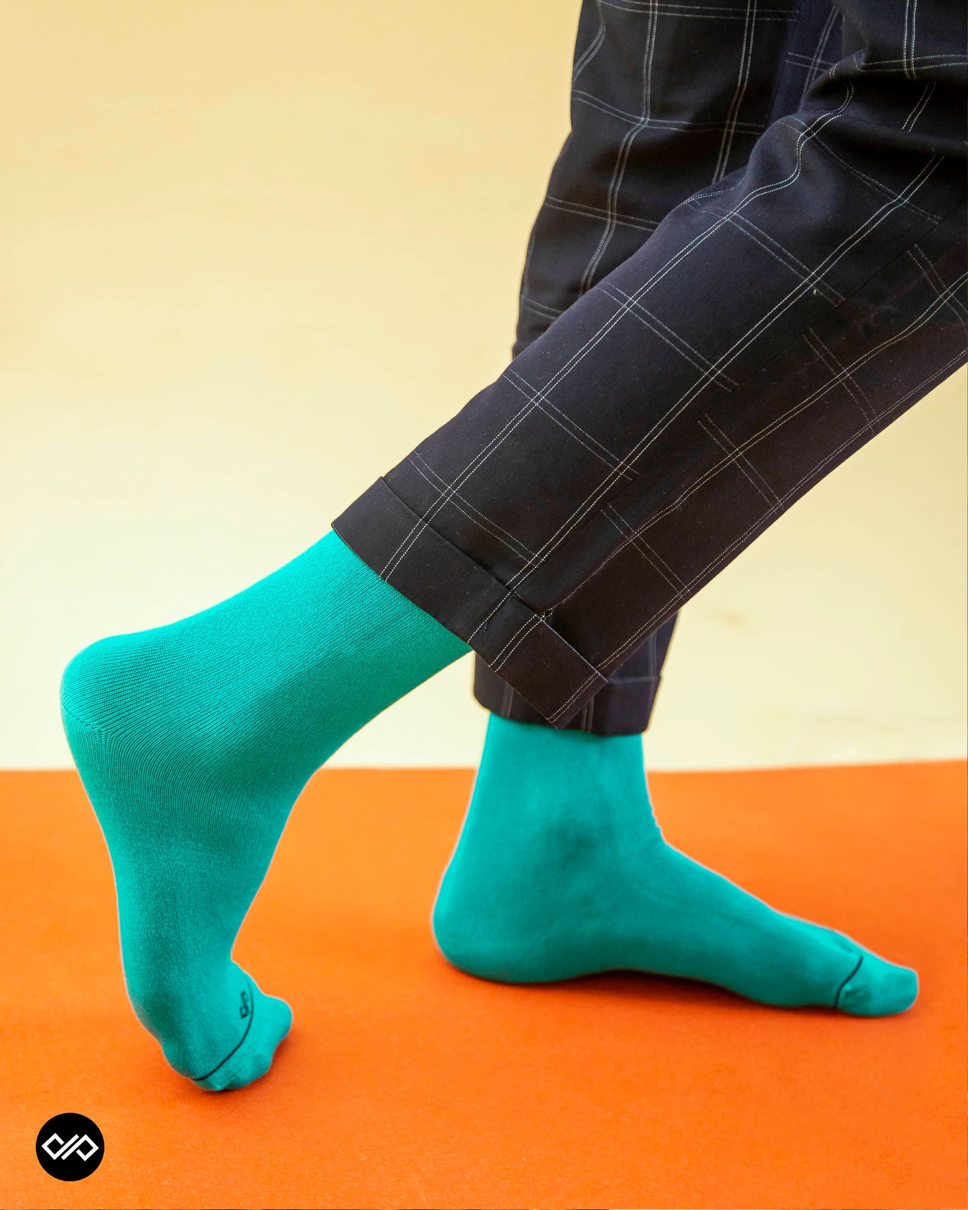 Bamboo Crew - Turquoise - Compressed