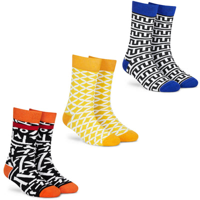 Unisex Crew Socks - Pack of 3 Pairs