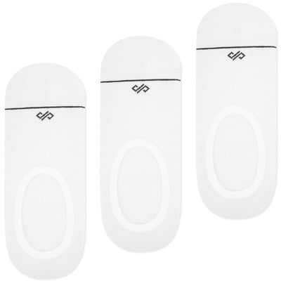 White Unisex Invisibles - Pack of 3 Pairs