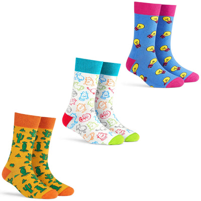 Sophisticated Crew Socks - 3-Pack for Stylish Wear