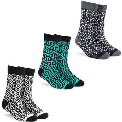 Deluxe Crew Socks - 3-Pack for a Sophisticated Finish