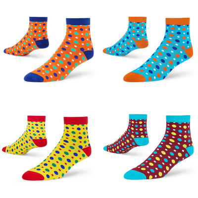 Signature Style Ankle Socks - 4 Pairs of Soft Cotton