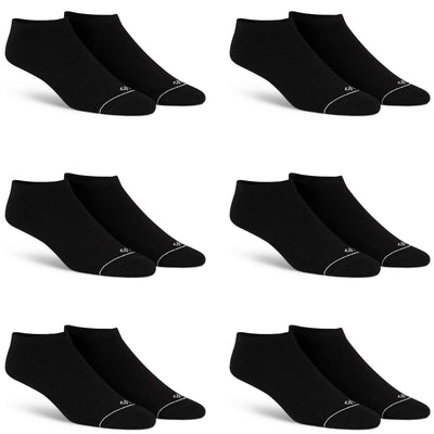 Black Unisex Low Ankle Length Socks - Pack of 6 Pairs
