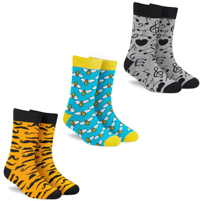 Exquisite Crew Socks - 3 Pairs of Luxe Comfort