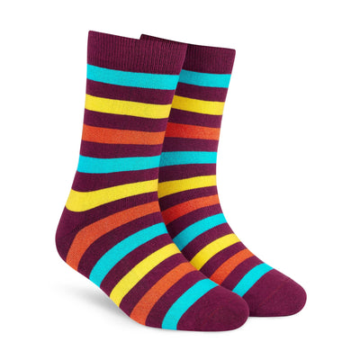 Stripes 18.0 Crew Socks for Men & Women | Dynamocks