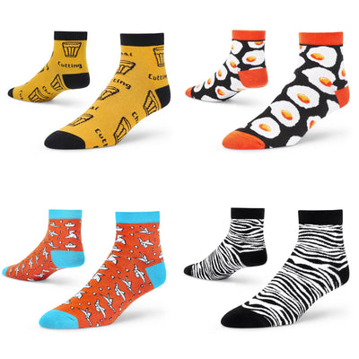 Elegant Comfort Ankle Socks - 4-Pack for Luxe Style