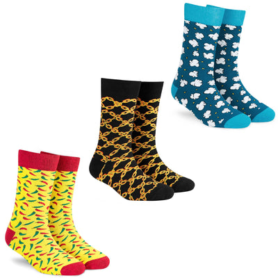 Unisex Crew Socks - Pack of 3 Pairs