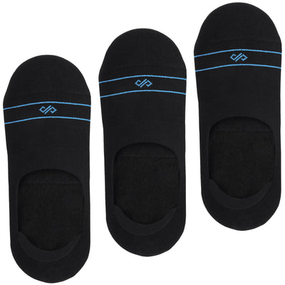 Black Unisex Invisibles - Pack of 3 Pairs