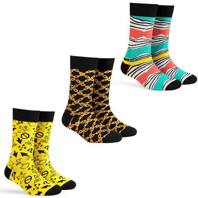 Unisex Crew Socks - Pack of 3 Pairs