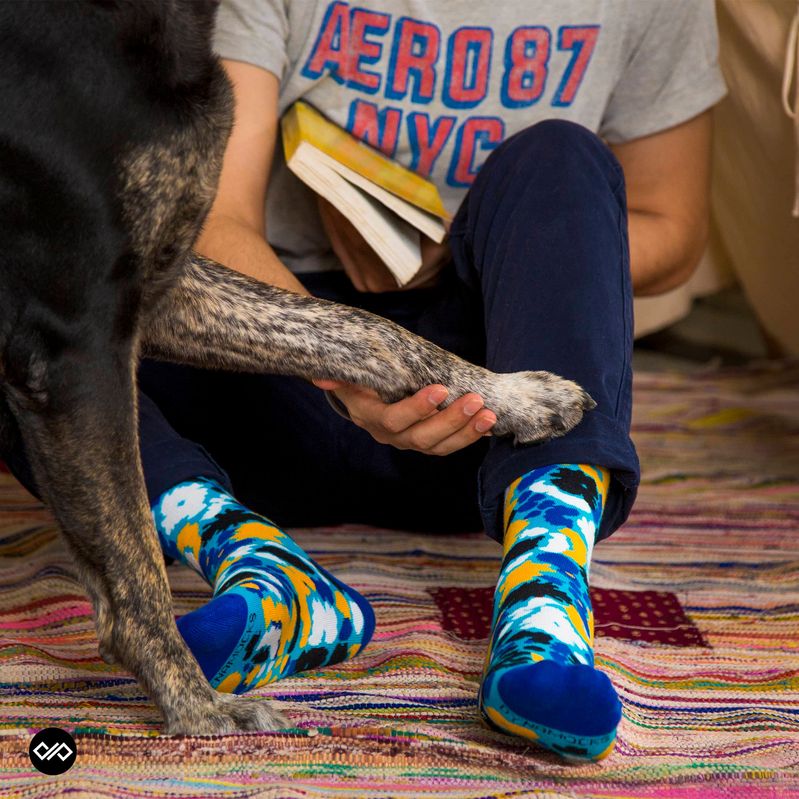 Dynamocks Burst Crew Length Socks for Men and Women.