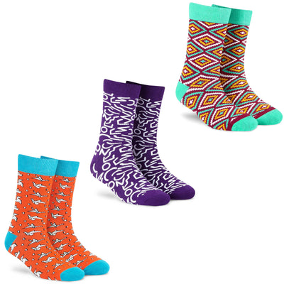 Elegant Full-Length Socks - 3 Pairs of Plush Style